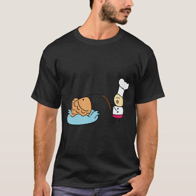 Blauer gestreifter Engelhai T-Shirt (Vorderseite)