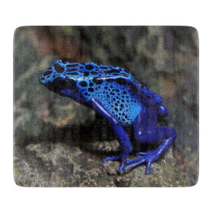 Blauer Gift-Dart-Frosch, heller Blaufrosch Schneidebrett
