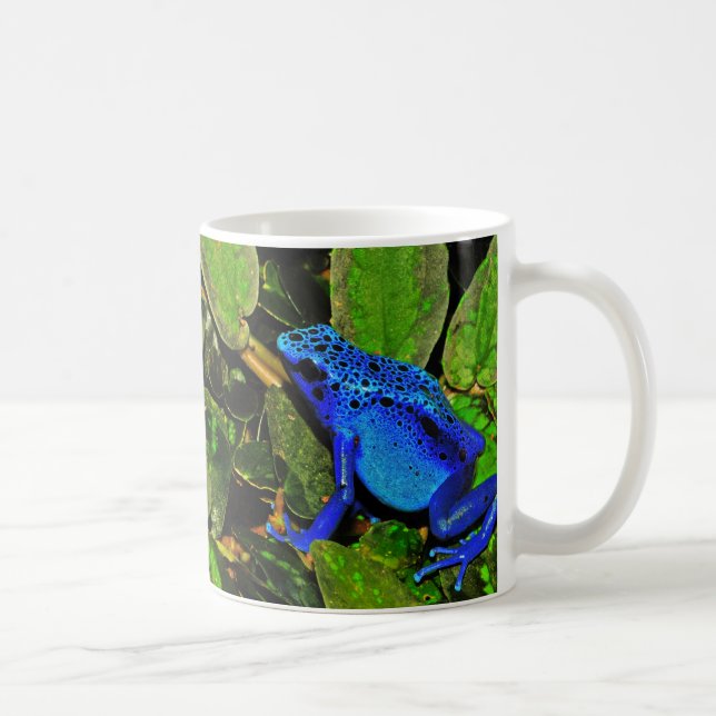 Blauer Gift-Pfeil-Frosch Dendrobates Azureus Tasse (Rechts)