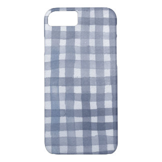 Blauer Gingham-Aquarell Telefonkasten Case-Mate iPhone Hülle