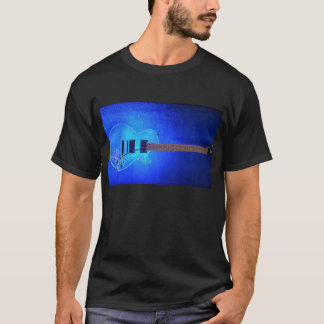 Blauer Gitarren-T - Shirt