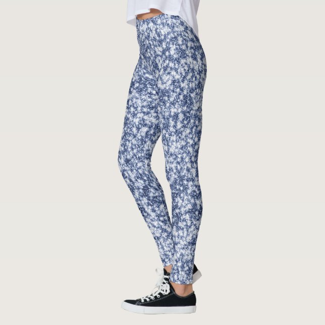 Blauer Glamour Leggings (Links)
