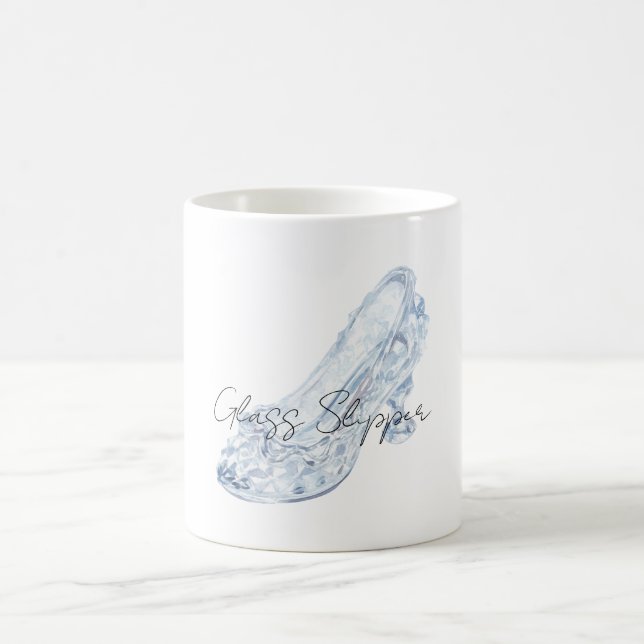 Blauer Glasschuh Kaffeetasse (Mittel)