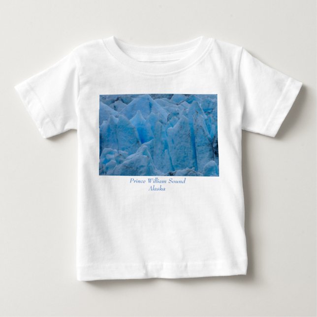 Blauer Gletscher Baby T-shirt (Vorderseite)