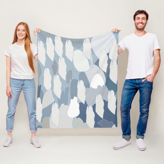 Blauer Gletschereis  Fleecedecke (Beispiel)