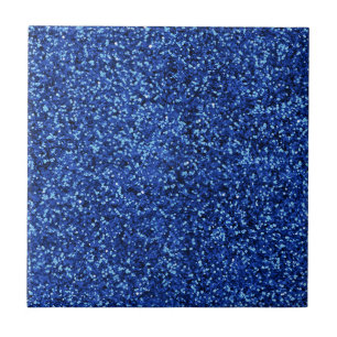 Blauer Glitter Fliese