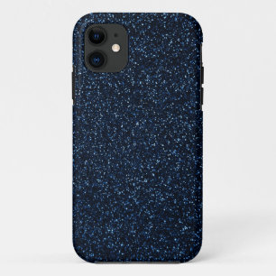 Blauer Glitzer iPhone 11 Hülle
