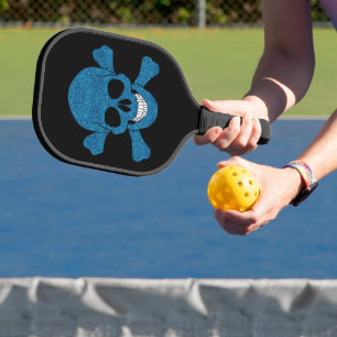 Blauer Glitzer Pickleball Schläger