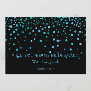 Blauer Glitzer sind Sie meine Einladung