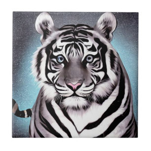 Blauer Glow White Tiger Fliese