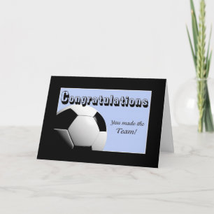 Blauer Glückwunsch, dass Sie das Team gemacht habe Karte