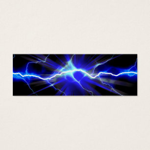 Blauer glühender Blitz oder Strom