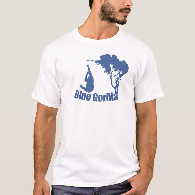 blauer Gorilla T-Shirt (Vorderseite)