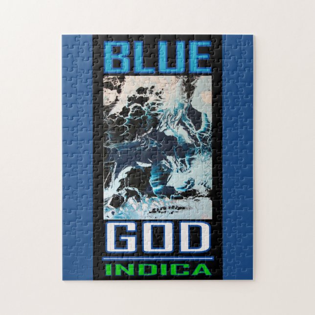 BLAUER GOTT INDICA PUZZLE (Vertikal)