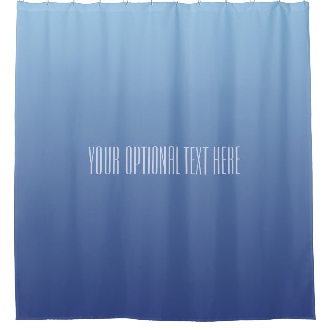 Blauer Gradient-Duschvorhang Duschvorhang (Vorderseite)