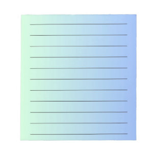 Blauer Gradient Elegante & Vibrante Korrespondenz Notizblock