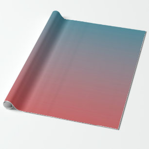 Blauer Gradient Geschenkpapier