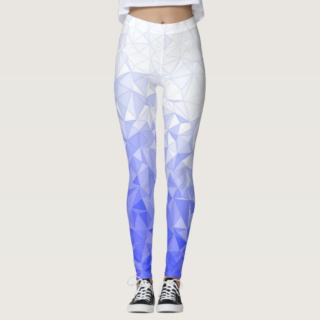 Blauer Gradient Leggings (Vorderseite)