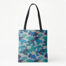 Blauer graue Camouflage Schultertasche