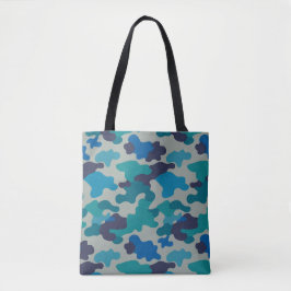 Blauer graue Camouflage Schultertasche