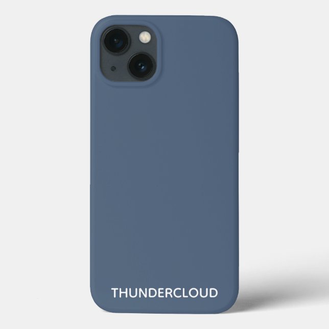 Blauer Graue Farbe von Thundercloud Case-Mate iPhone Hülle (Rückseite)
