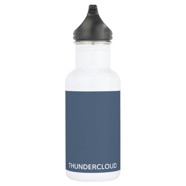 Blauer Graue Farbe von Thundercloud Edelstahlflasche (Rechts)