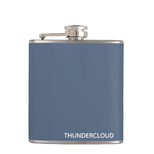 Blauer Graue Farbe von Thundercloud Flachmann