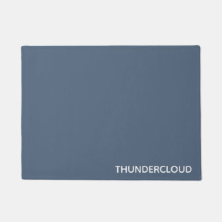 Blauer Graue Farbe von Thundercloud Fußmatte