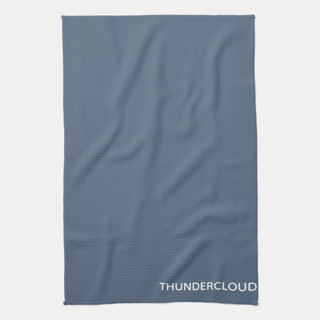 Blauer Graue Farbe von Thundercloud Geschirrtuch (Vertikal)