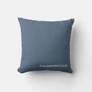 Blauer Graue Farbe von Thundercloud Kissen