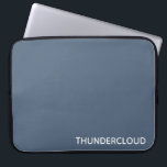 Blauer Graue Farbe von Thundercloud Laptopschutzhülle<br><div class="desc">Blaugrau wie donnernde Wolken</div>