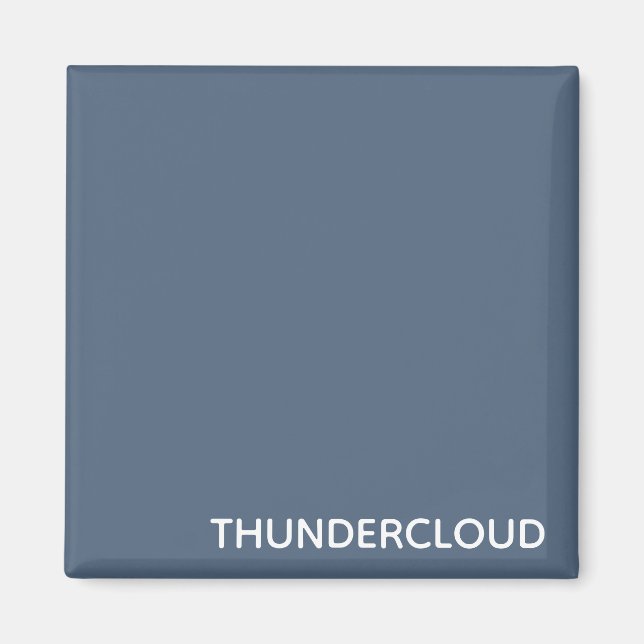 Blauer Graue Farbe von Thundercloud Magnet (Vorne)