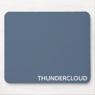 Blauer Graue Farbe von Thundercloud Mousepad