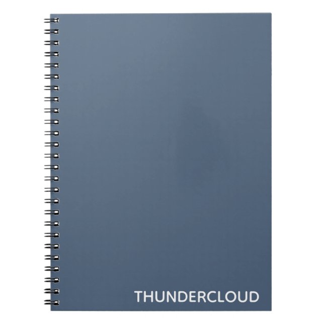 Blauer Graue Farbe von Thundercloud Notizblock (Vorderseite)