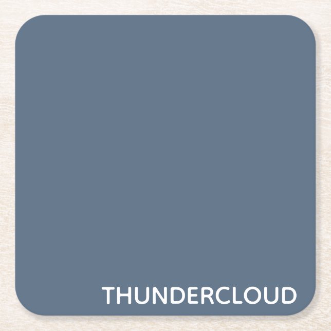 Blauer Graue Farbe von Thundercloud Rechteckiger Pappuntersetzer (Vorderseite)