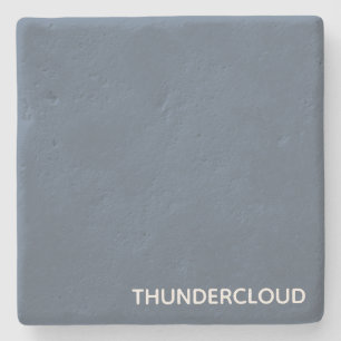 Blauer Graue Farbe von Thundercloud Steinuntersetzer