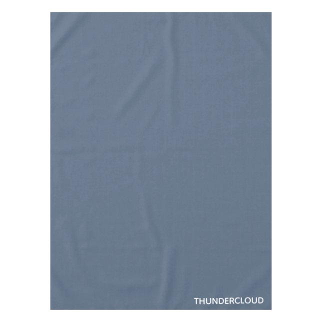 Blauer Graue Farbe von Thundercloud Tischdecke (Vorderseite)
