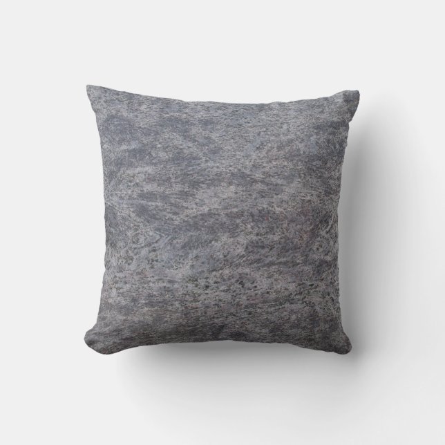 Blauer grauer Marmor mit Speckling, texturiertes P Kissen (Vorderseite)