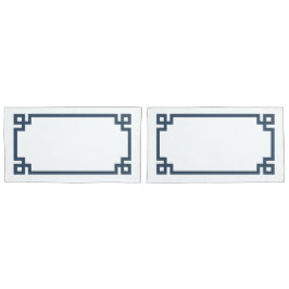 Blauer griechischer Schlüsselbund King Size Kissenbezug