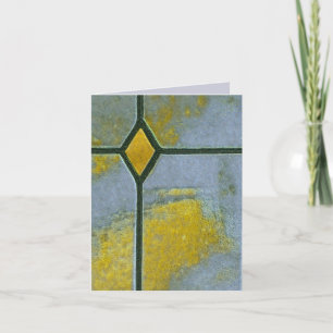 Blauer Grußkartengold mit Kreuz Karte