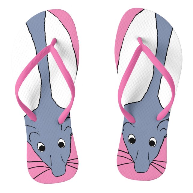 Blauer Hahnenfuß Flip Flops (Fußbett)