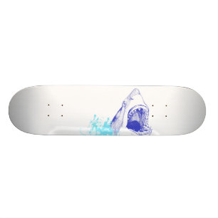 Blauer Haifisch-Plattform Skateboard