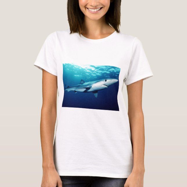 Blauer Haifisch T-Shirt (Vorderseite)