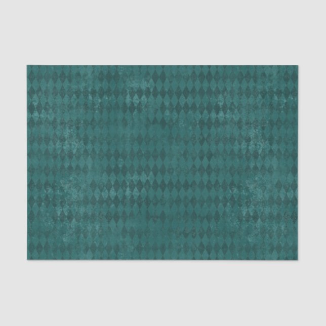 Blauer Harlequin Seidenpapier (Vorderseite)