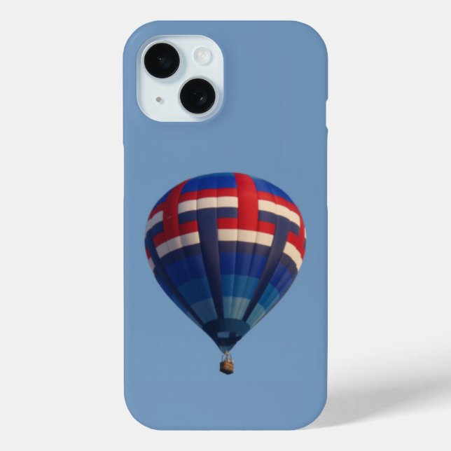 Blauer Heißluftballon Case-Mate iPhone Hülle (Rückseite)