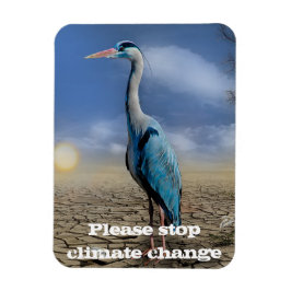 Blauer Held in einer Dürre Magnet