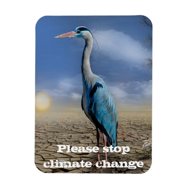 Blauer Held in einer Dürre Magnet (Vertikal)