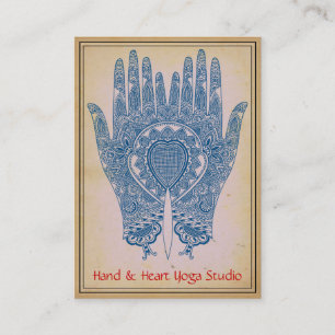 Blauer Hennastrauch übergibt Visitenkarte