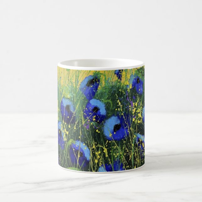 Blauer Herbst, Art Coffee Tasse (Mittel)