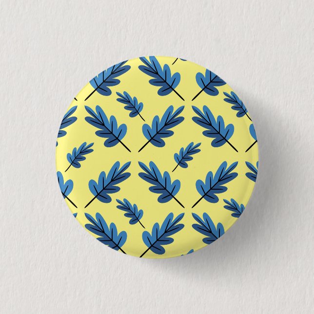 Blauer Herbst Button (Vorderseite)